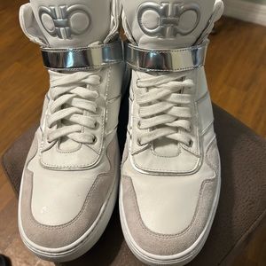 Ferragamo NOE high top leather sneakers